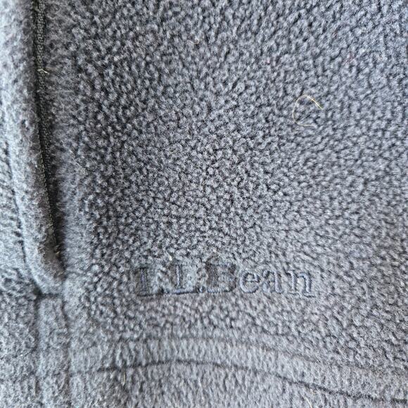 LL Bean Navy Fleece Vest Size M - Picture 5 of 8